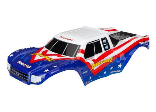 Traxxas 3676 Body Bigfoot Red/White/Blue (Painted, Decals Applied) - PowerHobby