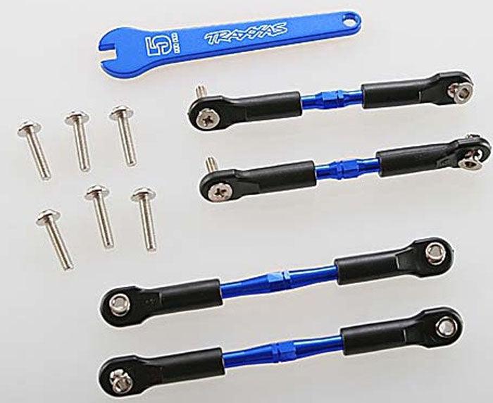 Traxxas 3741A Aluminum Turnbuckle Set Blue Rustler/Stampede/Bandit - PowerHobby