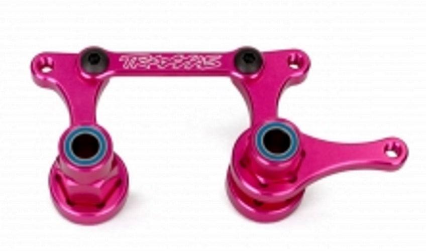 Traxxas 3743P Steering Bellcranks /Drag Link Pink-Anodized 2wd Slash - PowerHobby