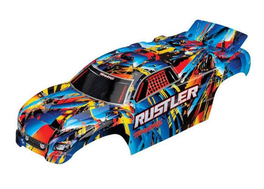 Traxxas 3748 Body Rustler Rock n' Roll (Painted Decals Applied) - PowerHobby