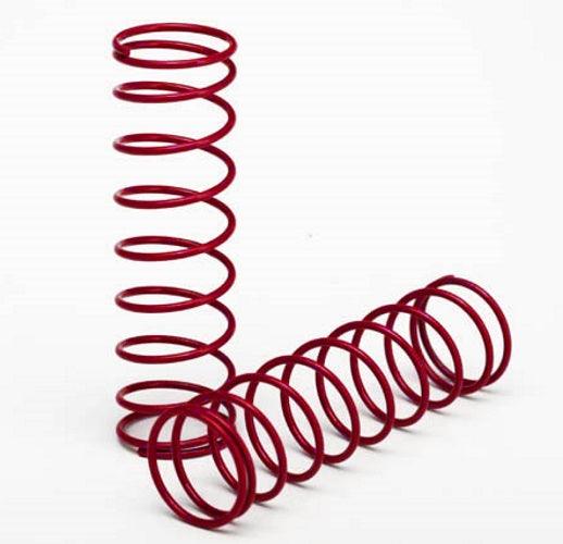 Traxxas 3758R Springs Front (Red) (2) - PowerHobby