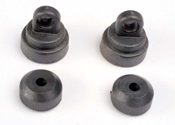 Traxxas 3767 Shock Caps & Bottoms (2) Rally Stampede Slash T-Maxx Rustler - PowerHobby