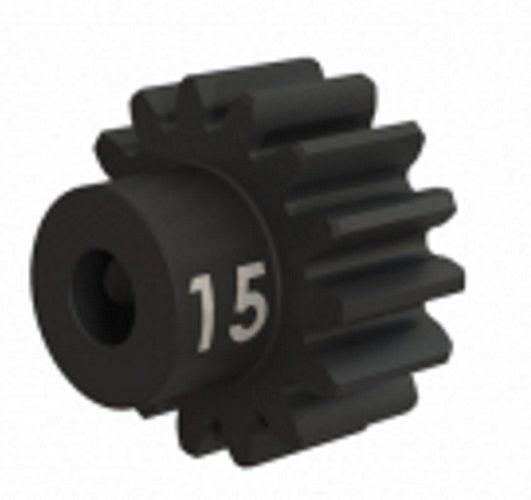 Traxxas 3945X Gear, 15-T Pinion (32-p) Heavy Duty (Machined Hardened Steel) - PowerHobby