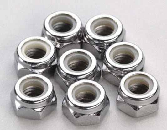 Traxxas 4147 Wheel Nylon Locknuts (8) 5mm T-Maxx Jato E-Max E-Revo Nitro Sport - PowerHobby