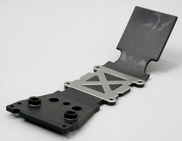 Traxxas 4937 Front Skid Plate Black T-Maxx S-Maxx E-Maxx - PowerHobby