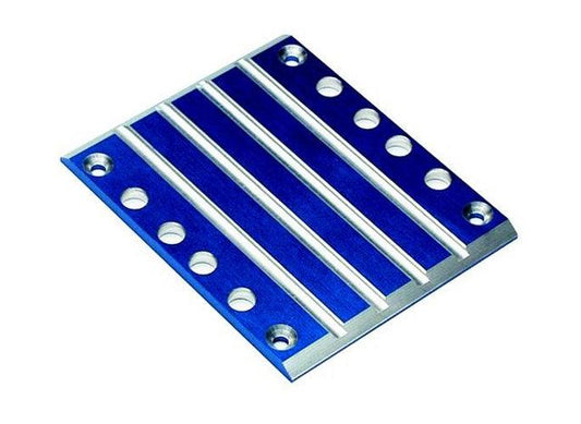 Traxxas 4947X Skid Plate Transmission, T6 Aluminum (Blue) T-Maxx - PowerHobby