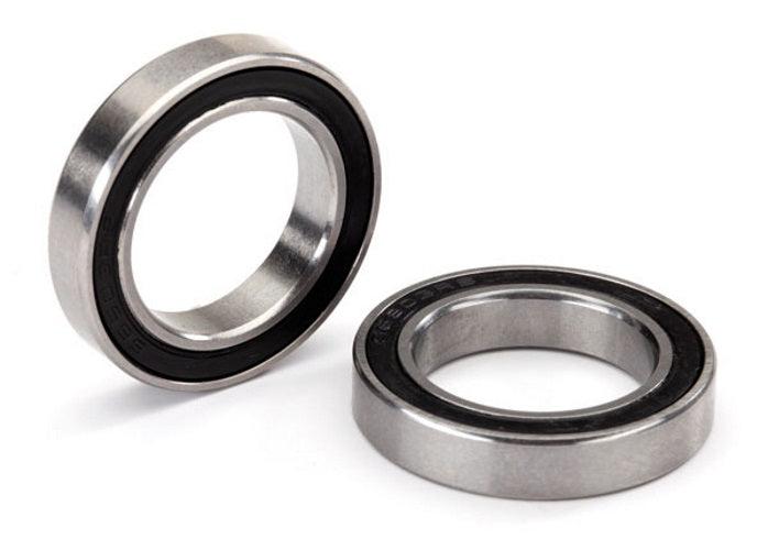 Traxxas 5107X Ball Bearing Black Rubber Sealed Stainless (17x26x5) (2) - PowerHobby