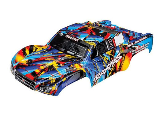 Traxxas 5848 Body Slash 4X4 Rock n' Roll (Painted, Decals Applied) - PowerHobby