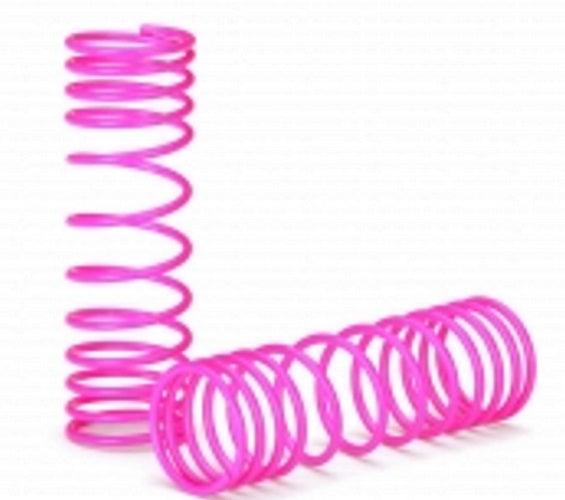 Traxxas 5857P Springs Front (Pink) (Progressive rate) (2) Slash 2wd - PowerHobby