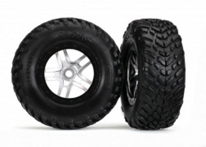 Traxxas 5889R Mounted Tires / Wheels 2.2" Slash 2Wd / 4x4 / 4WD - PowerHobby