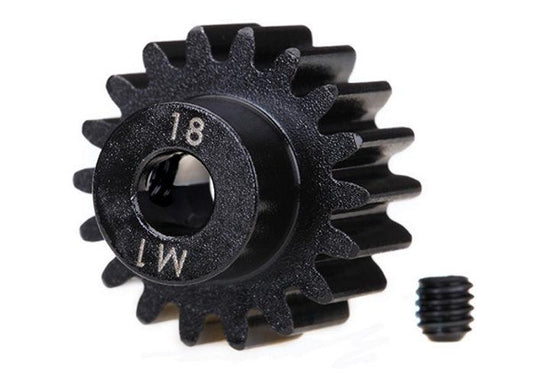 Traxxas 6491R Gear 18-T Pinion Gear Machined (1.0 Metric Pitch) 18T - PowerHobby