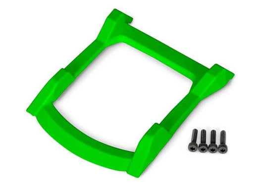 Traxxas 6728G Skid Plate Roof (Body) (Green)/ 3x12 CS (4) Rustler 4x4 - PowerHobby