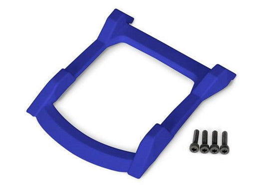 Traxxas 6728X Skid Plate Roof (Body) (Blue)/ 3x12 CS (4) Rustler 4x4 - PowerHobby