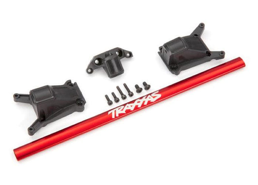 Traxxas 6730R Chassis Brace Kit Red Rustler 4X4 or Slash 4X4 Models Equipped - PowerHobby