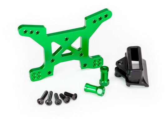 Traxxas 6739G Shock Tower Front 7075-T6 Aluminum (Green-anodized - PowerHobby