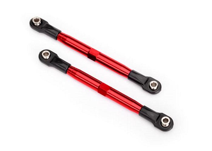 Traxxas 6742R Toe links (Tubes Red-Anodized 7075-T6 Aluminum) Rustler 4X4 - PowerHobby