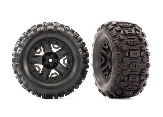 Traxxas 6792 Tires & Wheels Assembled Glued Rustler 4X4 - PowerHobby