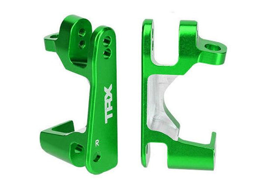 Traxxas Caster Blocks (C-hubs), 6061-T6 Aluminum (Green-Anodized) Slash XO-1 - PowerHobby