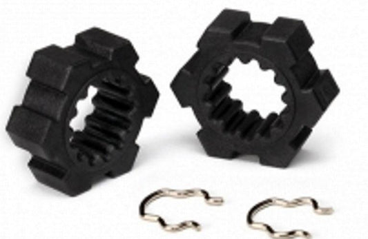 Traxxas TRA7756 Wheel Hubs Hex (2) and Hex Clips (2) X-Maxx - PowerHobby