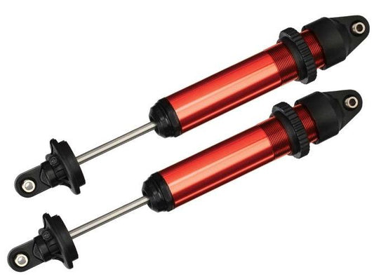 Traxxas 7761R Shocks GTX Aluminum Red-Anodized (2) X-Maxx - PowerHobby