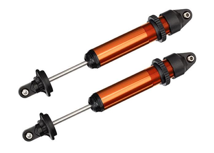 Traxxas 7761T Shocks GTX Aluminum Orange-Anodized (Fully Assembled) (2) - PowerHobby