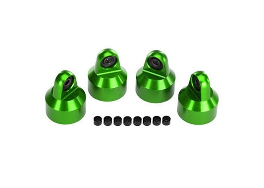 Traxxas 7764G Green Aluminum Shock Cap Set (4) X-Maxx - PowerHobby