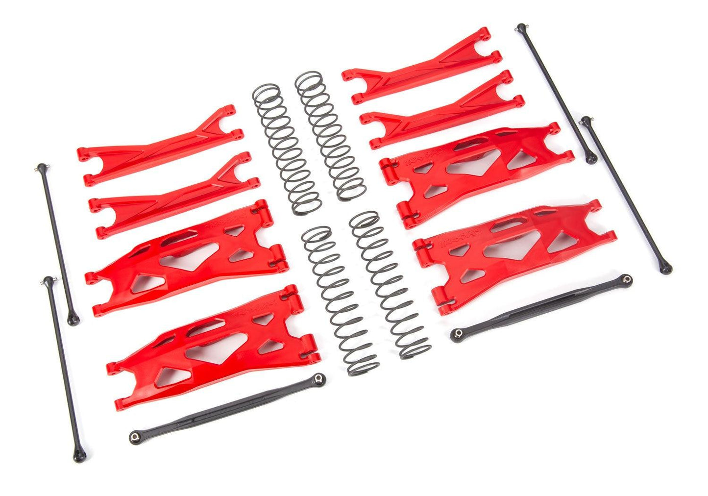 Traxxas 7895R WideMaxx Suspension Kit Wide Maxx RED - PowerHobby