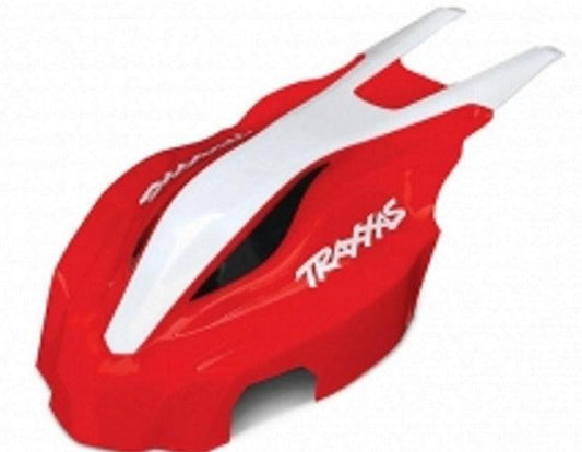 Traxxas 7911 Canopy Front Red/White Aton - PowerHobby