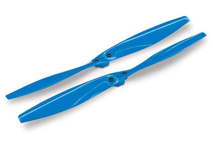 Traxxas 7929 Rotor Blade Set Blue (2) w/Screws Aton - PowerHobby