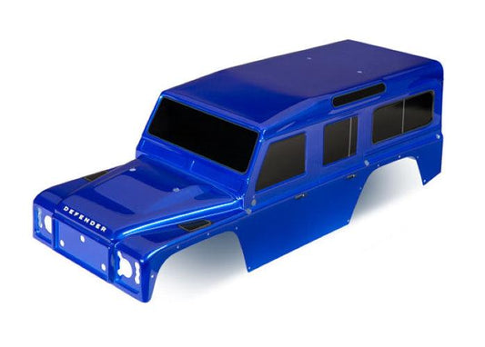 Traxxas 8011T Body Land Rover Defender Blue (Painted) /Decals TRX-4 - PowerHobby