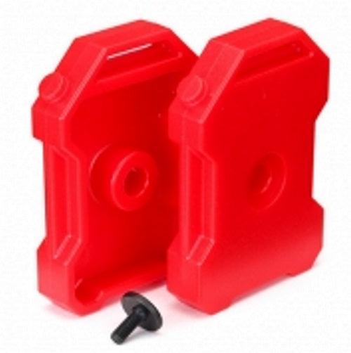 Traxxas 8022 Fuel Canisters (Red) (2) w/3x8 FCS (1) TRX-4 - PowerHobby