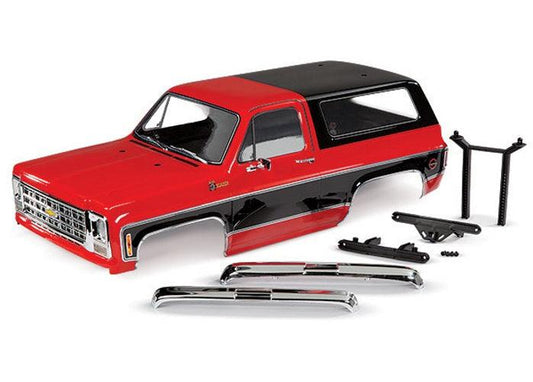 Traxxas 8130R Painted Body Chevrolet Blazer (1979) Complete (Red) TRX-4 - PowerHobby