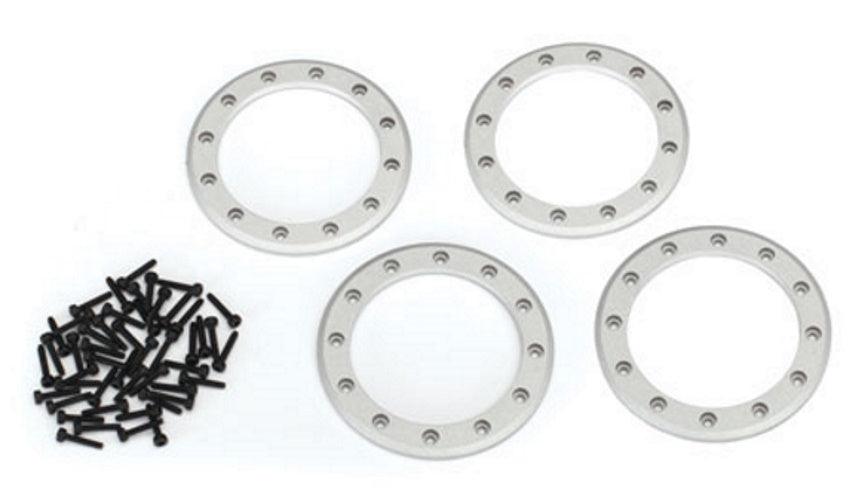 Traxxas 8168 Beadlock Rings Satin (2.2') (Aluminum) (4) /2x10 CS (48) TRX-4 - PowerHobby