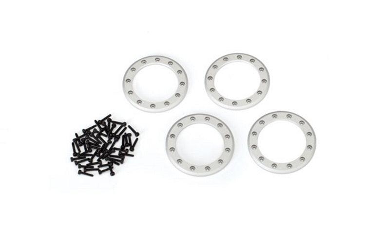 Traxxas 8169 1.9" Beadlock Rings Satin Aluminum Rock Crawler TRX-4 - PowerHobby