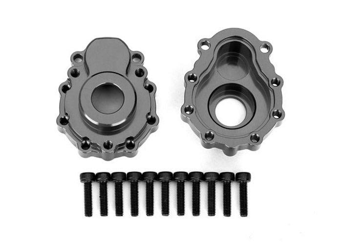 Traxxas 8251A Portal Housings Outer 6061-T6 Aluminum Charcoal Gray (2) TRX-4 - PowerHobby