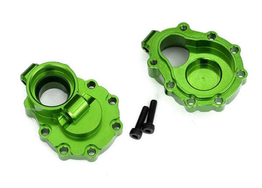 Traxxas 8253G Portal Housings Inner Rear 6061-T6 Aluminum Green-Anodized TRX-4 - PowerHobby