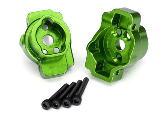 Traxxas Portal Drive Axle Mount Rear 6061-T6 Aluminum Green 2.5x16 CS TRX-4 - PowerHobby