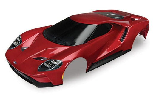 Traxxas 8311R Complete Pre-Painted Body Ford GT (Red) 4 Tec 2.0 - PowerHobby