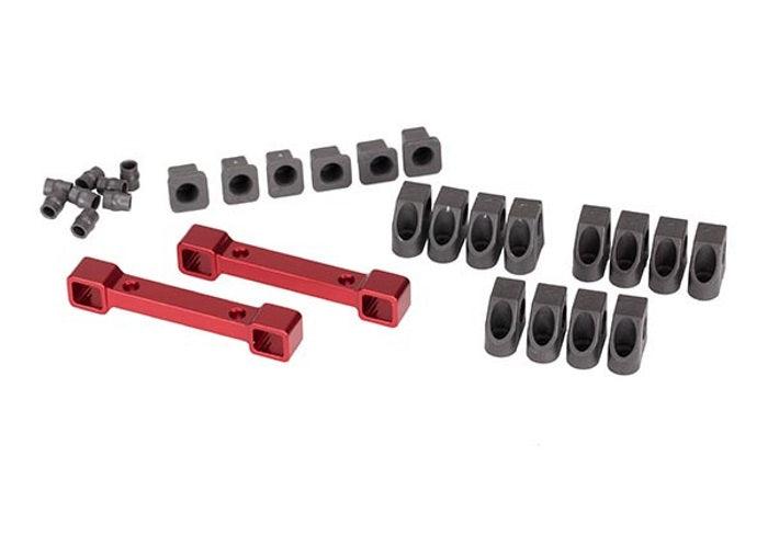 Traxxas 8334R Red Aluminum Suspension Arm / Mount Set 4-Tec 2.0 - PowerHobby