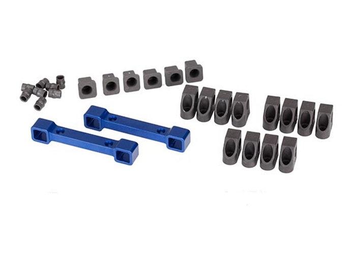 Traxxas 8334X Blue Aluminum Suspension Arm / Mount Set 4-Tec 2.0 - PowerHobby