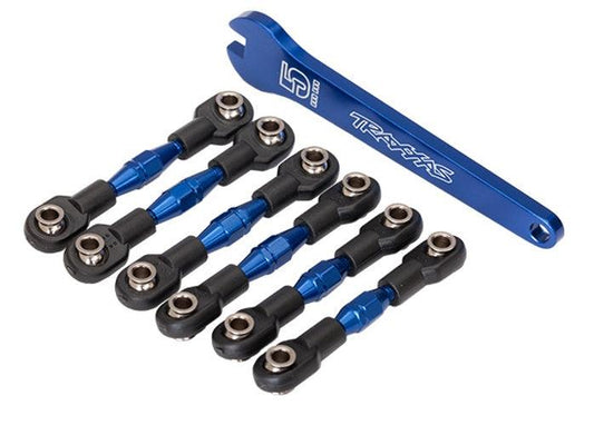 Traxxas 8341X Turnbuckles Aluminum (Blue-Anodized) Ford GT 4-Tec 2.0 - PowerHobby