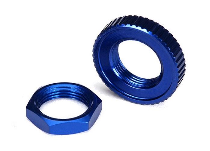 Traxxas 8345 Servo Saver Nuts Aluminum Blue-anodized Ford GT 4-Tec 2.0 - PowerHobby