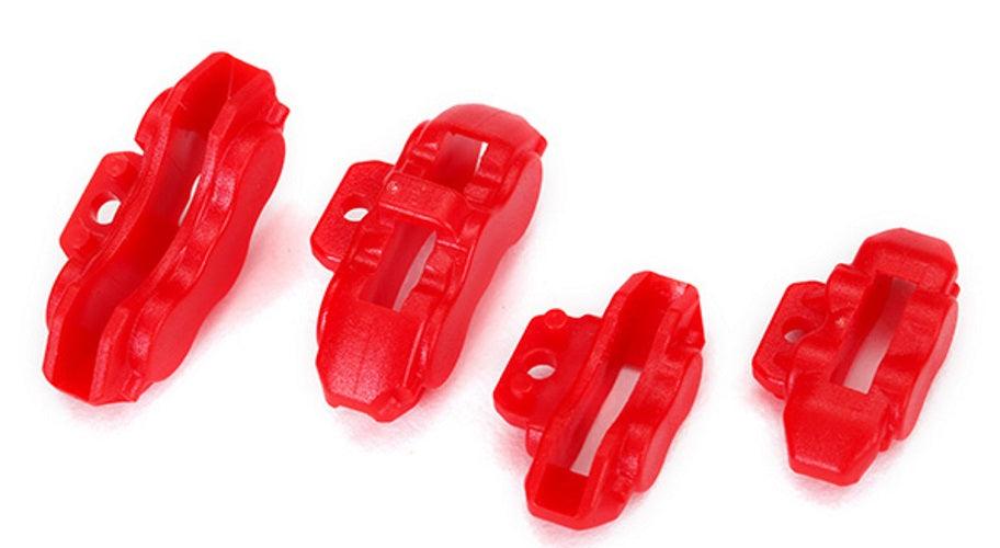 Traxxas 8367 Brake Calipers (Red) Front (2) /Rear (2) 4-Tec 2.0 - PowerHobby