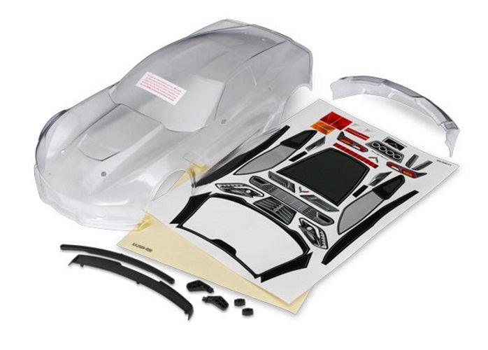 Traxxas Body Chevrolet Corvette Z06 (Clear Require Painting) 4-Tec 2.0 Ford GT - PowerHobby