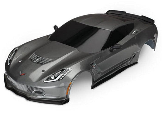 Traxxas Body Chevrolet Corvette Z06 Graphite (Painted Decal Applied) 4 Tec 2.0 - PowerHobby