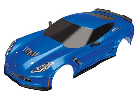 Traxxas Body Chevrolet Corvette Z06 Blue (Painted Decal Applied) 4-Tec Ford GT - PowerHobby