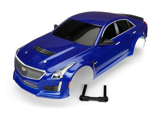 Traxxas 8391A Body Cadillac CTS-V Blue (Painted, Decals Applied) 4-Tec 2.0 - PowerHobby