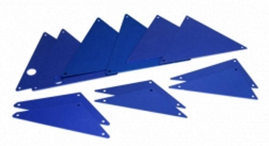 Traxxas 8434X Tube Chassis Inner Panels Aluminum (Blue-Anodized) Front UDR - PowerHobby