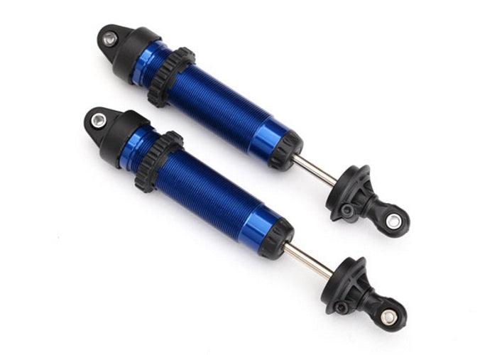 Traxxas Shocks GTR 134mm Aluminum (Blue-Anodized / Front Threaded Desert Racer - PowerHobby