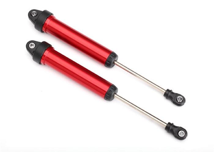 Traxxas 8461R Shocks GTR 160mm Aluminum Red (Rear, No Threads) Desert Racer - PowerHobby